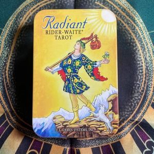 Travel Size recolored Radiant Rider-Waite Tarot Deck Art by Pamela Coleman Smith